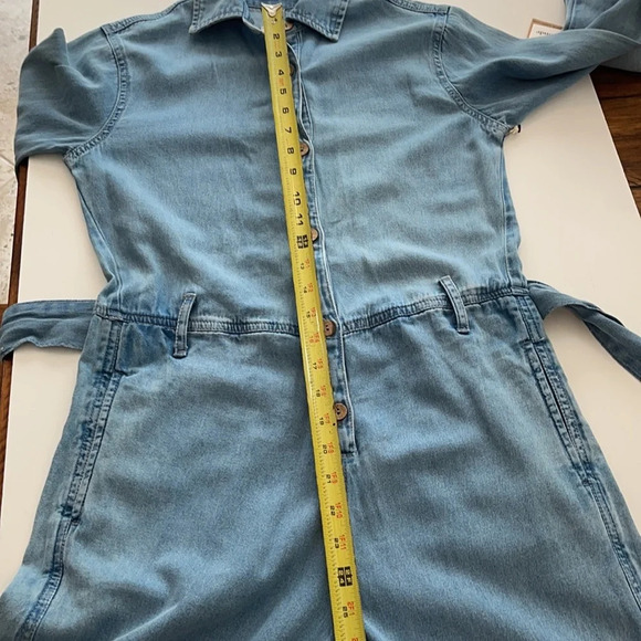 Billabong Salty Blonde Sunday Uniform denim work jumpsuit overalls size XS/6 - Picture 15 of 16